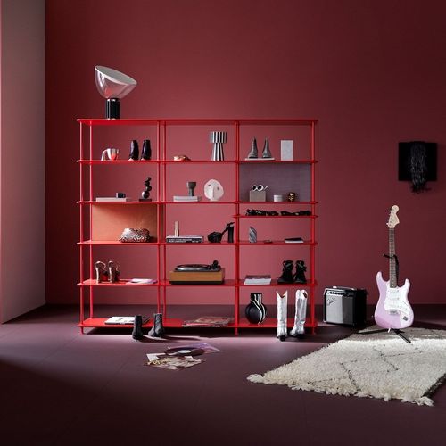 Scaffale contemporaneo - Free 555100 - Montana Furniture - in MDF laccato / in metallo laccato / bianco