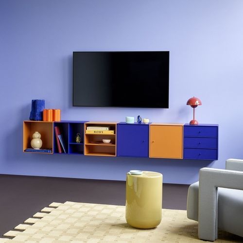 Mobile contenitore da parete - Mini 1004 - Montana Furniture - contemporaneo / in MDF laccato / colore personalizzabile