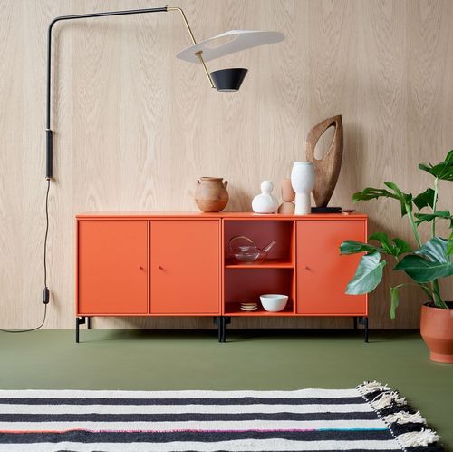 Credenza a muro - SAVE - Montana Furniture - contemporanea / in MDF laccato / con ripiano