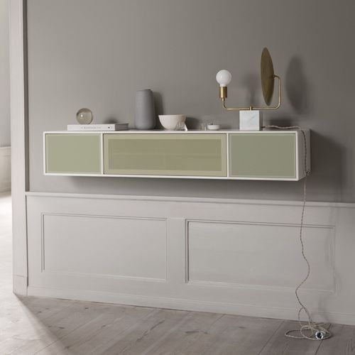 Mobile porta TV contemporaneo - VI17 - Montana Furniture - lowboard / in MDF laccato / bianco
