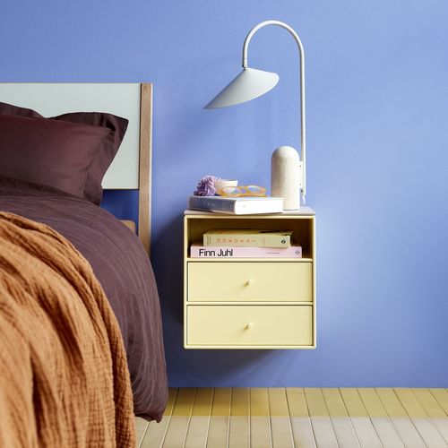 Comodino contemporaneo - Mini 1006 - Montana Furniture - in MDF laccato / con supporto in MDF laccato / rettangolare