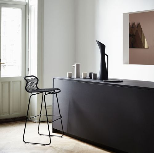 Sedia alta contemporanea - Panton One  - Montana Furniture - da interno / in poliuretano / con supporto in acciaio inossidabile