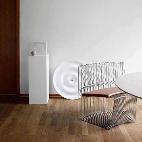 Sedia contemporanea - Pantonova Convex - Montana Furniture - da interno / in acciaio inossidabile / in acciaio con rivestimento a polvere