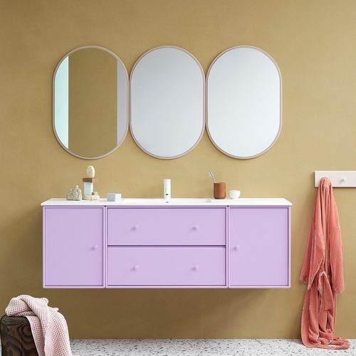 Specchio a muro - LOOK - Montana Furniture - contemporaneo / ovale / in MDF laccato