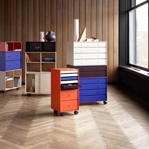 Scaffale modulare - 7112 - Montana Furniture - contemporaneo / in MDF laccato / con contenitore