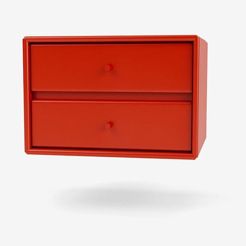 Comodino contemporaneo - 7162 - Montana Furniture - in MDF stratificato / con supporto in MDF laccato / rettangolare