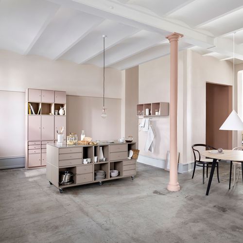 Mobile contenitore da terra - 4120 - Montana Furniture - da parete / con rotelle / contemporaneo