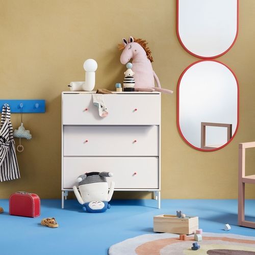 Cassettone contemporaneo - CARRY - Montana Furniture - in MDF laccato / rettangolare / con rotelle