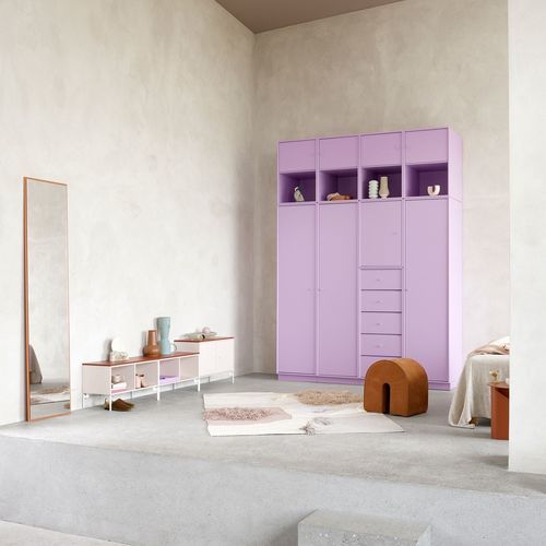 Mobile contenitore da terra - 1162 - Montana Furniture - da parete / con rotelle / contemporaneo