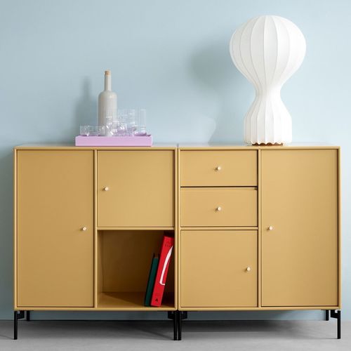 Credenza contemporanea - COUPLE - Montana Furniture - in MDF laccato / in metallo / con ripiano