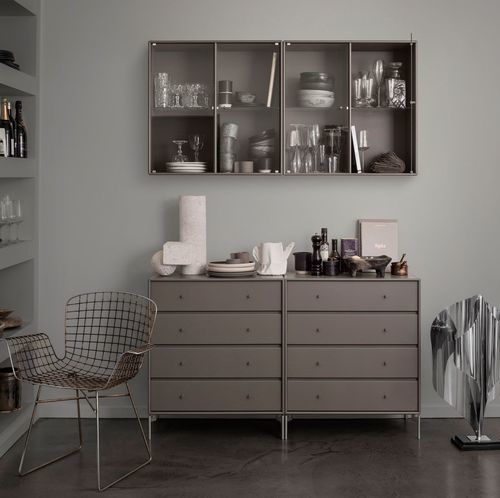 Cassettone contemporaneo - 1125 - Montana Furniture - in MDF laccato / rettangolare / con rotelle