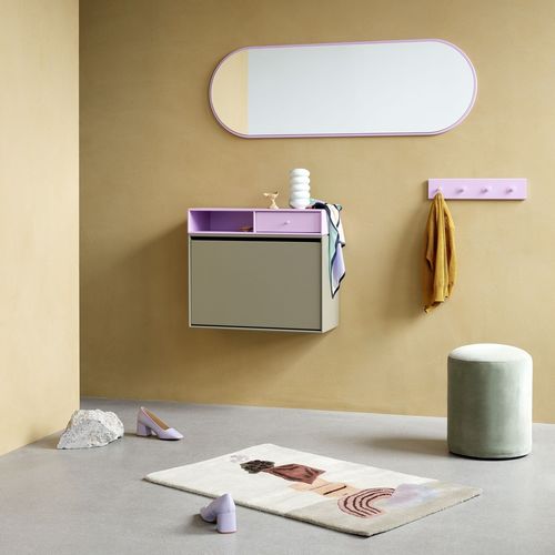 Specchio a muro - FIGURE - Montana Furniture - contemporaneo / ovale / in MDF laccato