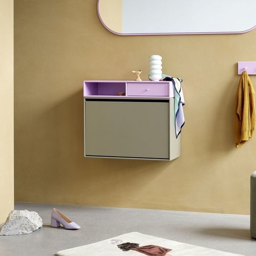 Scarpiera contemporanea - HIDE  - Montana Furniture - a muro / in MDF laccato / per uso residenziale