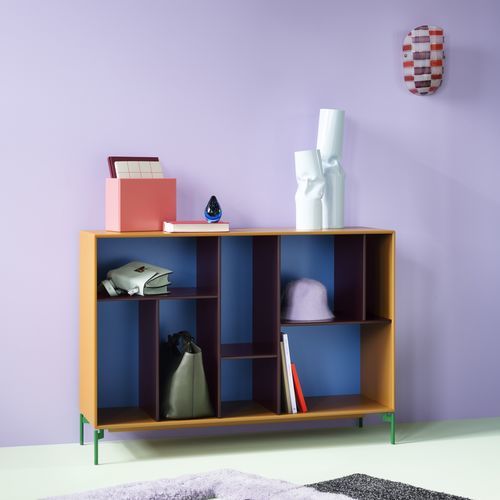 Credenza contemporanea - Mega 201201 - Montana Furniture - in MDF laccato / con ripiano / con 4 gambe