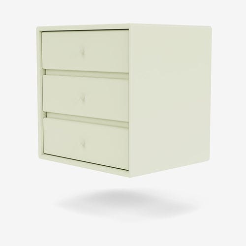 Comodino contemporaneo - 6261 - Montana Furniture - in MDF laccato / rettangolare / con cassetti
