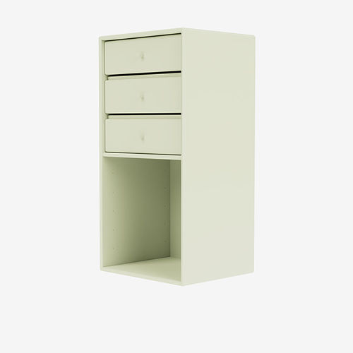 Mobile contenitore da terra - 1462 - Montana Furniture - da parete / con rotelle / in MDF laccato