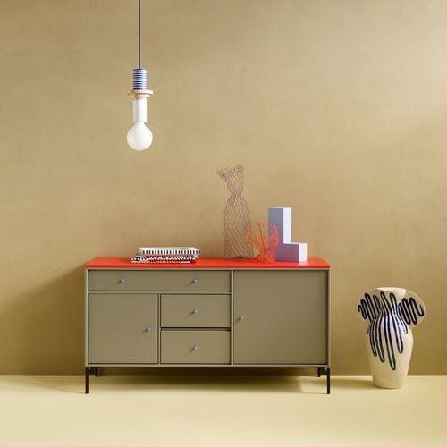 Credenza contemporanea - Mega 200802 - Montana Furniture - in MDF laccato / in metallo / con cassetti