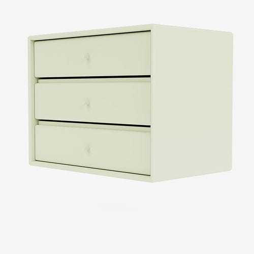 Mobile contenitore da terra - 6241 - Montana Furniture - da parete / con rotelle / in MDF laccato