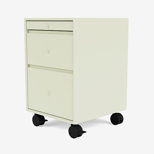 Cassettiera con rotelle MDF bianco lucido | Leroy Merlin