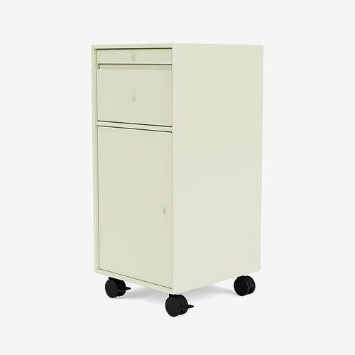 Cassettiera per ufficio in MDF laccato - 1368 - Montana Furniture - 3 cassetti / con rotelle