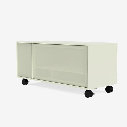 Mobile porta TV contemporaneo - SL13L - Montana Furniture - con moderno rotelle / in MDF laccato / in acciaio