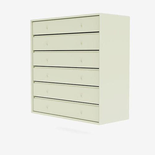 Cassettone contemporaneo - 1122 - Montana Furniture - in MDF laccato / con rotelle / da parete
