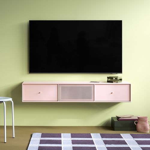 Mobile porta TV contemporaneo - OCTAVE V  - Montana Furniture - con vano contenitore / in MDF laccato / colore personalizzabile