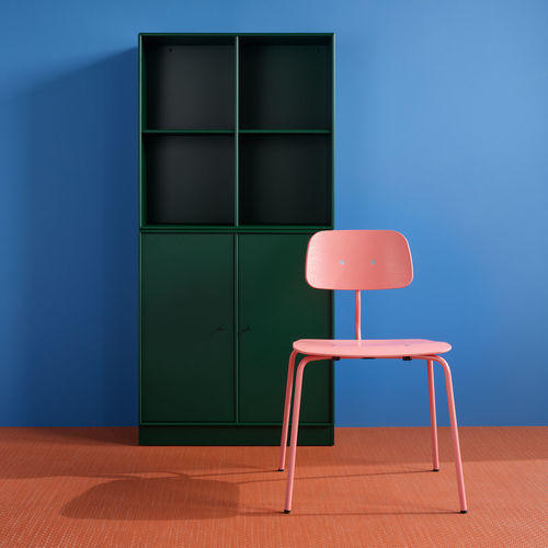 Sedia da pranzo contemporanea - KEVI 2060 - Montana Furniture - da interno / in tessuto / in frassino