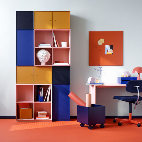 Libreria a muro - 1112 - Montana Furniture - contemporanea / in MDF laccato / con contenitore