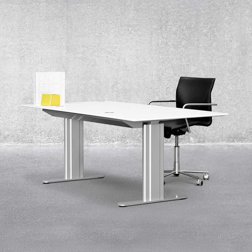 Scrivania da terra - HILOW  - Montana Furniture - contemporanea / in alluminio / in laminato