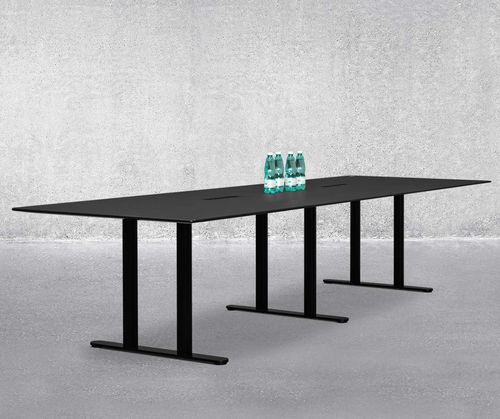 Tavolo da conferenza contemporaneo - MULTI - Montana Furniture - in laminato / in acciaio / con supporto in acciaio