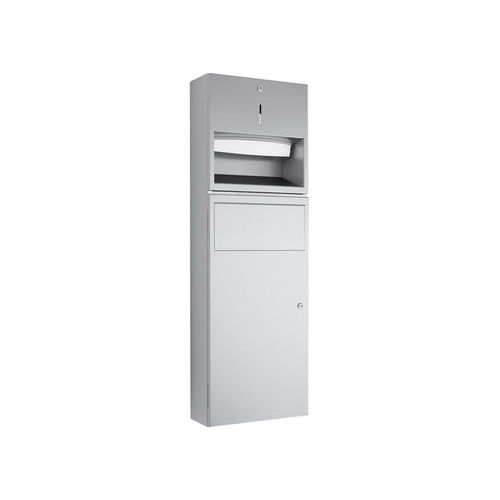 Unità combinata distributore di salviette - WP535 - ERNST WAGNER GmbH & Co. KG - pattumiera / da parete / in acciaio inossidabile