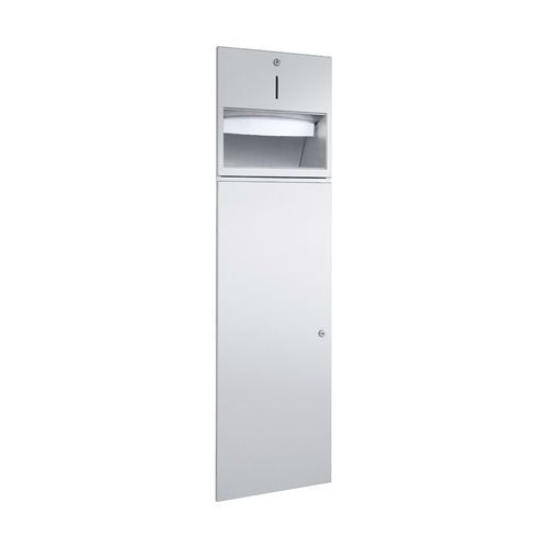 Unità combinata distributore di salviette - WP5010 - ERNST WAGNER GmbH & Co. KG - pattumiera / da incasso / in acciaio inossidabile