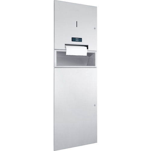 Unità combinata distributore di salviette - WP5450 - ERNST WAGNER GmbH & Co. KG - pattumiera / da incasso / in acciaio inossidabile