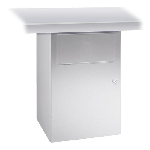Portarifiuti igienico - WP139 - ERNST WAGNER GmbH & Co. KG - sottopiano / in acciaio inossidabile / con coperchio