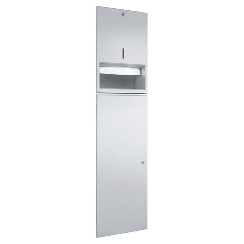 Unità combinata distributore di salviette - WP5120 - ERNST WAGNER GmbH & Co. KG - pattumiera / da incasso / in acciaio inossidabile