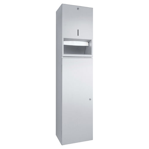 Unità combinata distributore di salviette - WP5125 - ERNST WAGNER GmbH & Co. KG - pattumiera / da parete / in acciaio inossidabile