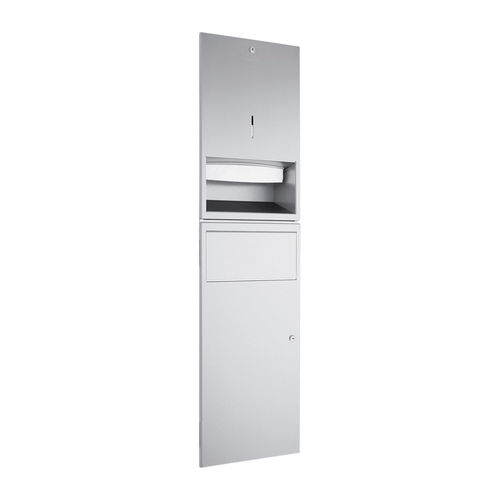 Unità combinata distributore di salviette - WP540 - ERNST WAGNER GmbH & Co. KG - pattumiera / da incasso / in acciaio inossidabile