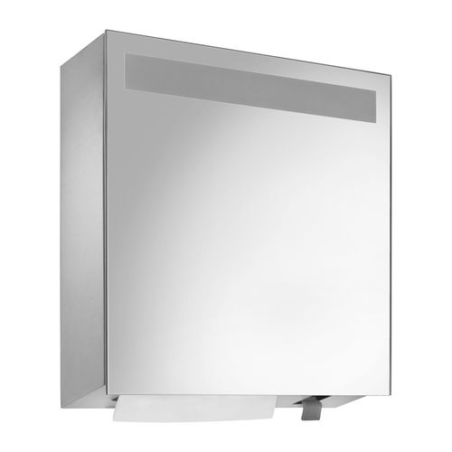 Mobile pensile per bagno con specchio con distributore di carta - WP600-5 - ERNST WAGNER GmbH & Co. KG - con dispenser di sapone / contemporanea / per uso residenziale
