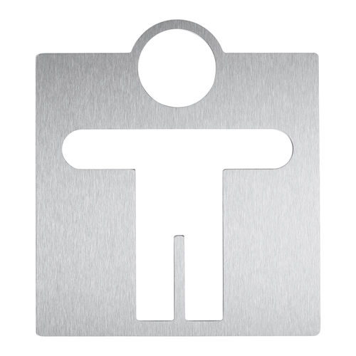 Pittogramma per porte in acciaio inossidabile - AC401 - ERNST WAGNER GmbH & Co. KG - da avvitare / a doppia faccia / per servizi sanitari