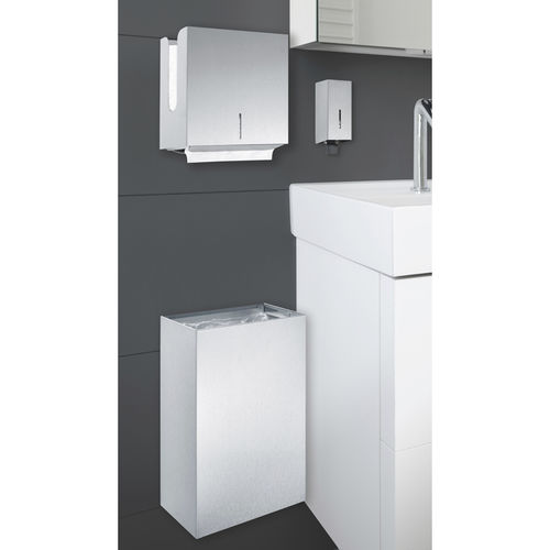 Distributore di salviette da parete - WH-KIT - ERNST WAGNER GmbH & Co. KG - in acciaio inossidabile / con cestino / con distruibutore di sapone liquido