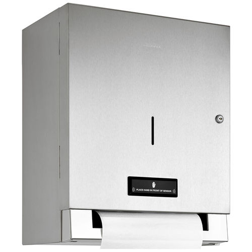 Distributore di salviette da parete - WP1301 - ERNST WAGNER GmbH & Co. KG - in acciaio inossidabile / elettronico / contract