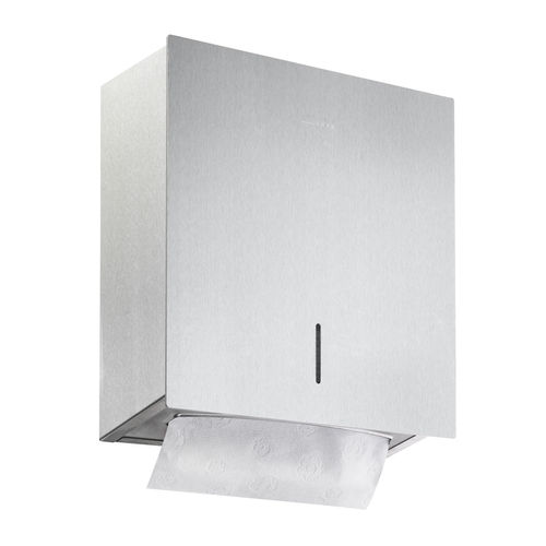 Distributore di salviette da parete - LN113 - ERNST WAGNER GmbH & Co. KG - in acciaio con rivestimento a polvere / in acciaio inossidabile lucido / in acciaio inossidabile spazzolato