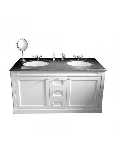 Mobile lavabo doppio - LYON - Windsor Bathroom Company - da appoggio / in legno / classico