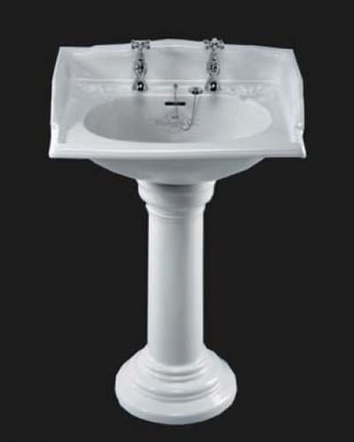 Lavabo autoportante - WE2 WE3P - Windsor Bathroom Company - in ceramica / rettangolare / in stile