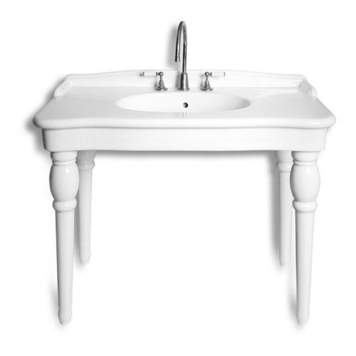 Lavabo autoportante - D31 D32 - Windsor Bathroom Company - in porcellana / rettangolare / in stile