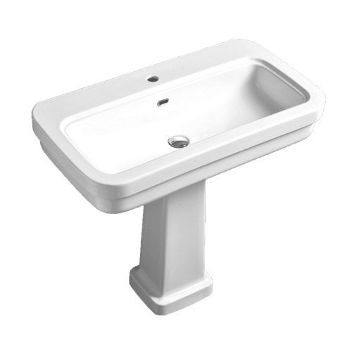 Lavabo autoportante - EVO12 EVO03 - Windsor Bathroom Company - in ceramica / rettangolare / Art Deco