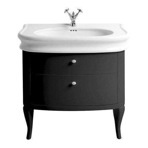 Mobile lavabo da appoggio - LAM90Z - Windsor Bathroom Company - in legno massiccio / in ceramica / in stile