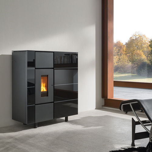 Stufa a pellet - IXBASE - Wodtke GmbH - 0 - 5 kW / 6 kW / contemporanea