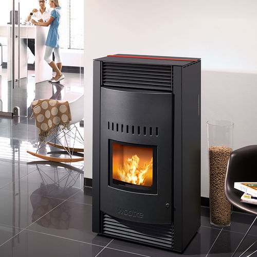 Stufa a pellet - TOPLINE NEW MOTION - Wodtke GmbH - 5 kW...10 kW / contemporanea / in metallo